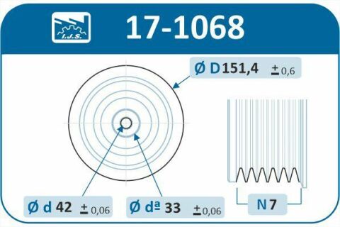 Шків колінвалу Renault Megane II/Laguna 2.0 01- (7PK) Шків колінвалу Renault Megane II/Laguna 2.0 01- (7PK)