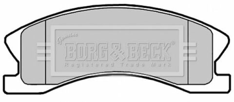 BBP2148 BORG & BECK Тормозные колодки для дисков