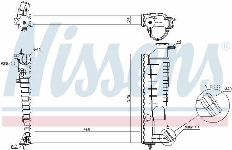 Радіатор CN XSARA(97-)1.4 i(+)[OE 1330.51]