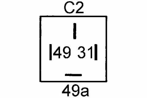 Реле-переключатель сигнала поворота (12V) MB/Volvo 75-89