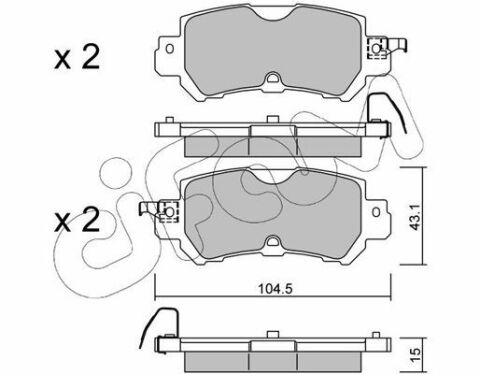 Тормозные колодки зад. CX3/2/CX5 12-