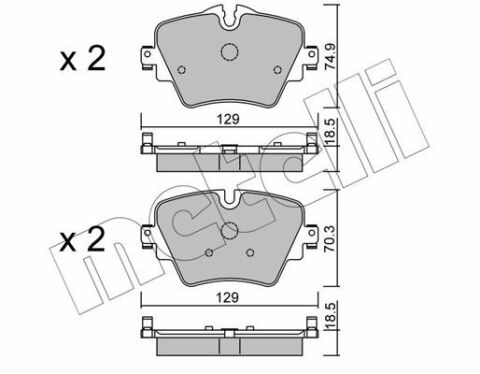 Колодки тормозные (передние) BMW 2 (F45/F46)/5 (G30/F90)/X1(F48)/X2 (E39)/X3 (G01/F97) 13-