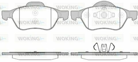 Тормозные колодки пер. Renault Megane/Scenic/Clio 02-(ATE)