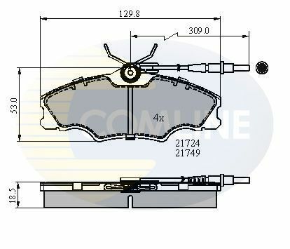 CBP1433 Comline - Тормозные колодки для дисков