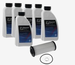 К-т для обслуговування акпп + 6л масла zf lifeguardfluid, 7.4 dct audi a3, q3, r8, tt, seat alhambra, tarraco, skoda kodiaq, vw arteon, golf vii, passat, sharan, tiguan, transporter t5