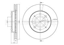 Диск тормозной (передний) Mitsubishi Space Wagon 91-99/Kia Joice 00- (256x24) (вент.)