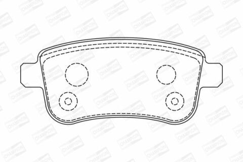 Гальмівні задні колодки Fluence 10-, Megane III, Scenic III 09- RENAULT