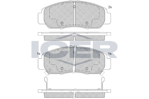 Колодки гальмівні (передні) Honda Civic VIII/IX 06-/FR-V 04-/Accord VII/VIII 03-