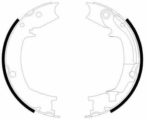Колодки ручника Hyundai Santa Fe 00-10/Elantra 05-/Kia Optima 15-/Sportage 04- (190x40) Колодки ручника Hyundai Santa Fe 00-10/Elantra 05-/Kia Optima 15-/Sportage 04- (190x40)