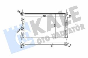 KALE OPEL Радіатор охолодження Kadett E 1.3/1.4