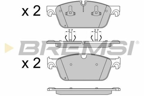 Тормозные колодки перед. MB W166/X166 11- (Teves)