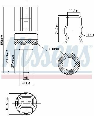 Датчик температуры куга, focus ii, mondeo iv, landrover freelander, volvo c30, s60/80, v-serie, xc 60/90 2.0/3.2 05-