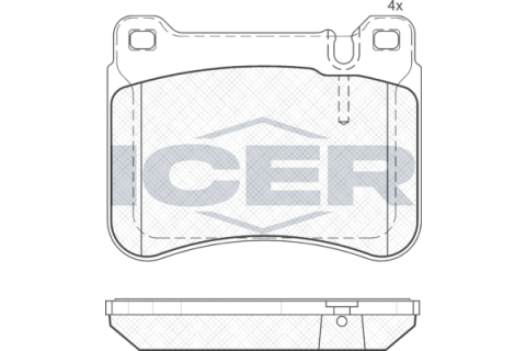 Колодки гальмівні (ппередні) MB C-class (W203) 00-11/CLC-class (CL203/C209) 02-11