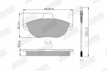 Колодки гальмівні передні JUMPY 96-