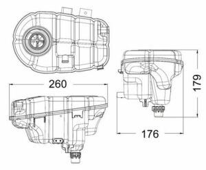 Бачок розширювальний AUDI A6/A7/A8 1.8-4.0 TFSI/TDI 10-18