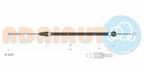 ADRIAUTO RENAULT Трос сцепления Trafic PR/AR 2