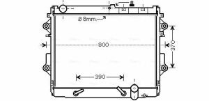 Радіатор охолодження TOYOTA LAND CRUISER (2008) LAND CRUISER 200 4.5 D4D