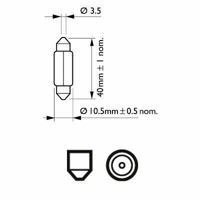 Лампа Festoon T10,5X43 12V 5W SV8,5