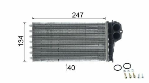 Радiатор опалення PEUGEOT 206