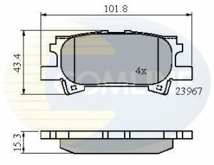 CBP01279 Comline - Тормозные колодки для дисков