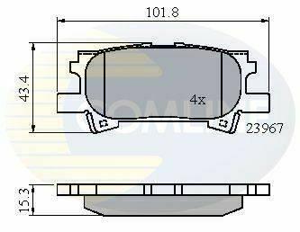 CBP01279 Comline - Гальмівні колодки до дисків