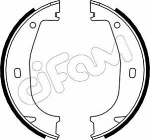 Комплект гальмівних колодок, стоянкове гальмо