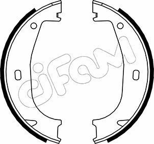 Комплект гальмівних колодок, стоянкове гальмо