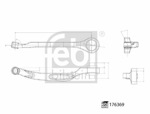 Рычаг подвески (передний/снизу) (R) Audi A4/A5 15-