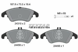 2431081 TEXTAR Гальмівні колодки до дисків