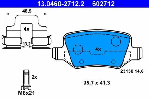 Колодки тормозные (задние) MB A-class (W169)/B-class (W245) 04-12 (TRW)