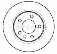 BBD4387 BORG & BECK - Диск гальмівний (2 шт)