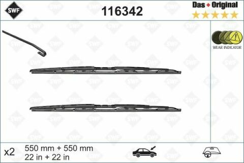 Щітки склоочисника (550/550мм) Audi A4 00-04