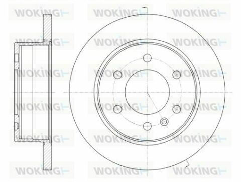 Гальмівний диск задн. Crafter/W906/W907/W910 (06-21)