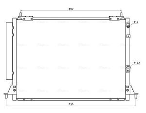 Радіатор кондиціонера (конденсатор) hiace iv 2.5 06-, hiace v 04- Toyota