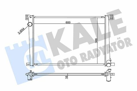 KALE BMW Радиатор охлаждения Mini Cooper,One,Clubman,Countryman 1.5/1.6 06-