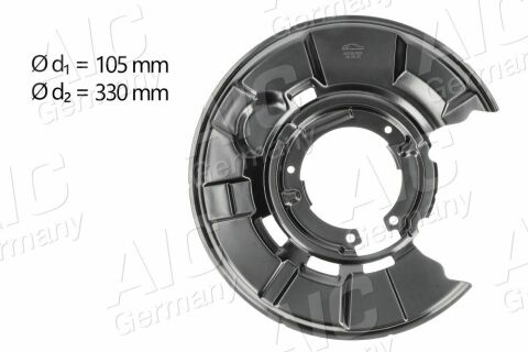 Захист диска гальмівного (заднього) (L) BMW 3 (E90) 04-11