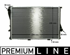 Радіатор  охолодження  BMW  5  (E39)  7  (E38)