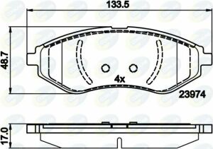 CBP01598 Comline - Тормозные колодки для дисков