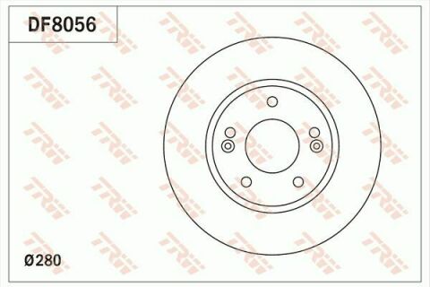 Тормозной диск пер. HYUNDAI I30 12