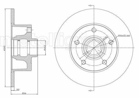 CIFAM VW Диск тормозной задн.Audi A4  94- (245*10)