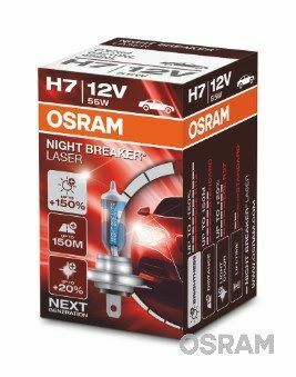 Автолампа H7 12V 55W PX26d Night Breaker Laser +150%