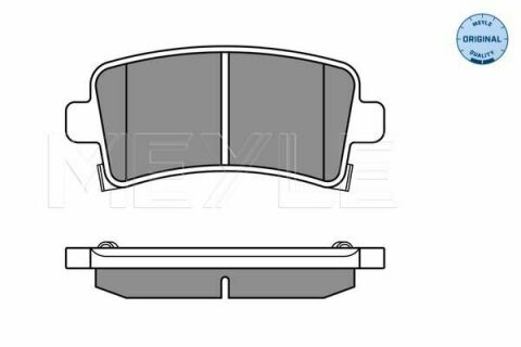Колодки гальмівні (задні) Opel Insignia 08- Колодки гальмівні (задні) Opel Insignia 08-