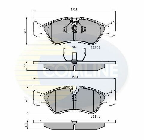 CBP0150 Comline - Тормозные колодки для дисков