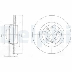 Диск тормозной задний Jumpy, Fiat Scudo, Peugeot Expert 07- CITROEN Диск тормозной задний Jumpy, Fiat Scudo, Peugeot Expert 07- CITROEN