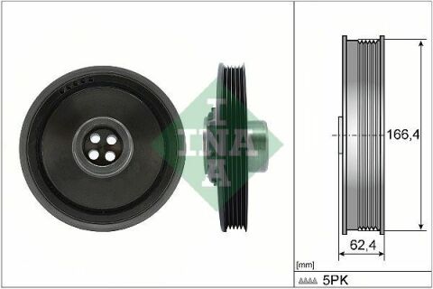 Шкив коленвала Mini (R56/R55/R60/R61) 1.6-2.0d (N47) 10-16 (5PK)