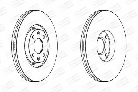 Диск гальмівний передній C4 2.0i,2.0HDI,Grand C4 Picasso 1.6,2.0 (302*26) CITROEN