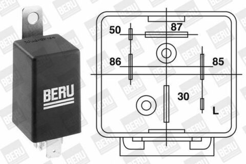 Реле свечей накаливания Omega A,Kadett E,Vectra A 1.6/2.3D/TD OPEL