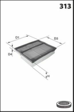 ELP3751 Фільтр повітря ( аналогWA6663/LX439/1)