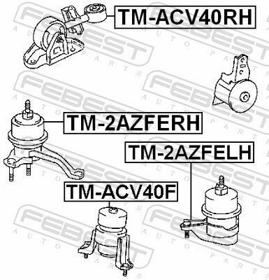 Подушка двигуна (передня) Camry 06-