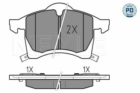 Колодки гальмівні (передні) Opel Astra G 98-09 (Ate)